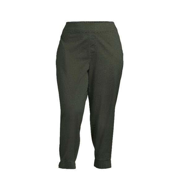 Terra & Sky Women's olive dusk Plus Size Pull-On Jogger Pants - Picture 6 of 9